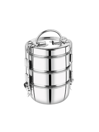 Stainless Steel Food Pack Tiffin (With Salad Plate)