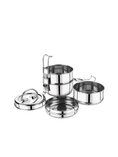 Stainless Steel Food Pack Tiffin (With Salad Plate)